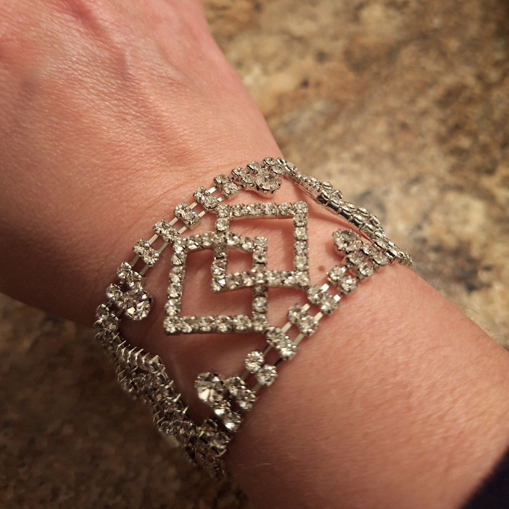 Cache Silver Diamond Bracelet